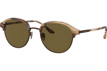 Okulary przeciwsłoneczne Giorgio Armani AR8215 606573 Okrągłe Brązowe