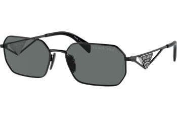 Okulary przeciwsłoneczne Prada PRA51S 1AB5Z1 Polarized Prostokątne Czarne