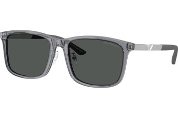 Okulary przeciwsłoneczne Emporio Armani EA4241D 620687 Kwadratowe Szare