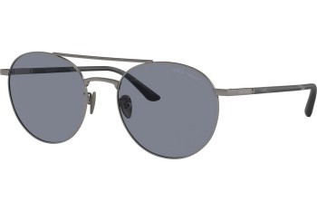 Okulary przeciwsłoneczne Giorgio Armani AR6156 337819 Pilotki (Aviator) Szare