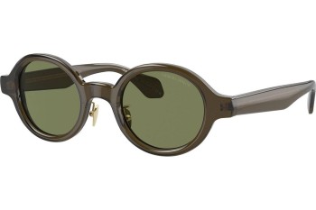 Okulary przeciwsłoneczne Giorgio Armani AR8205 60612A Okrągłe Zielone