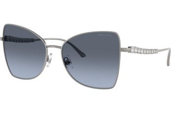 Okulary przeciwsłoneczne Jimmy Choo JC4010B 30048F Kocie oczy Srebrne