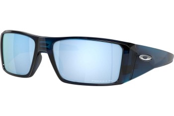 Okulary przeciwsłoneczne Oakley Heliostat OO9231 923114 Polarized Prostokątne Niebieskie