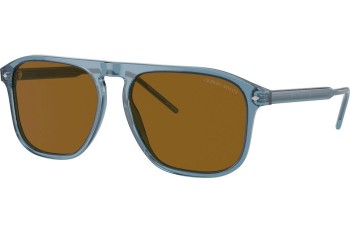 Okulary przeciwsłoneczne Giorgio Armani AR8212 607133 Flat Top Niebieskie