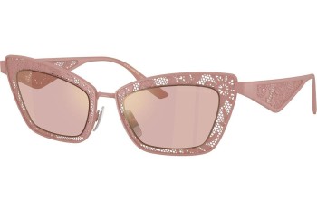 Okulary przeciwsłoneczne Dolce & Gabbana DG2311 13651T Kocie oczy Różowe