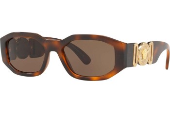 Okulary przeciwsłoneczne Versace VE4361F 521773 Prostokątne Havana