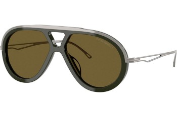 Okulary przeciwsłoneczne Emporio Armani EA4242U 621473 Pilotki (Aviator) Zielone