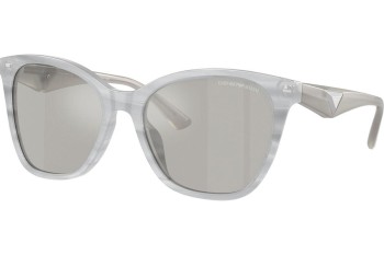 Okulary przeciwsłoneczne Emporio Armani EA4222U 611487 Kocie oczy Szare