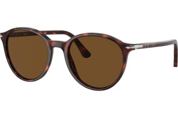 Okulary przeciwsłoneczne Persol PO3350S 24/57 Polarized Okrągłe Havana