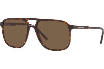 Okulary przeciwsłoneczne Dolce & Gabbana DG4423F 502/73 Kwadratowe Havana