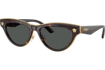 Okulary przeciwsłoneczne Versace VE2273 108/87 Kocie oczy Havana