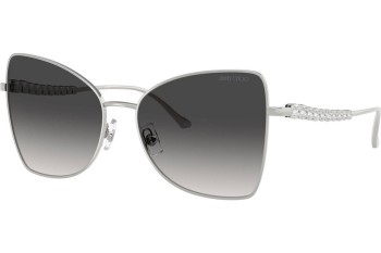 Okulary przeciwsłoneczne Jimmy Choo JC4010B 30028G Kocie oczy Srebrne