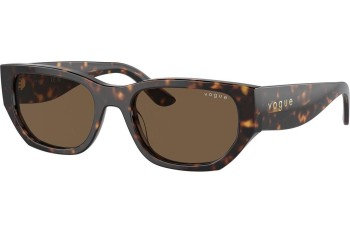 Okulary przeciwsłoneczne Vogue Eyewear VO5586S W65673 Prostokątne Havana