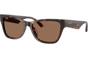 Okulary przeciwsłoneczne Jimmy Choo JC5024HU 500273 Kocie oczy Havana