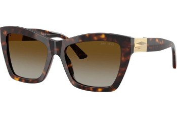 Okulary przeciwsłoneczne Jimmy Choo JC5031 5002T5 Polarized Kocie oczy Havana