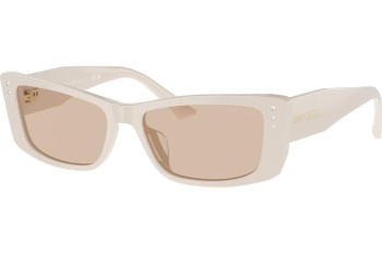 Okulary przeciwsłoneczne Jimmy Choo JC5002BU 500893 Kwadratowe Białe