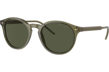 Okulary przeciwsłoneczne Giorgio Armani AR8211 607452 Okrągłe Zielone