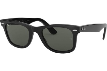 Okulary przeciwsłoneczne Ray-Ban Wayfarer RB2140F 901/58 Polarized Kwadratowe Czarne