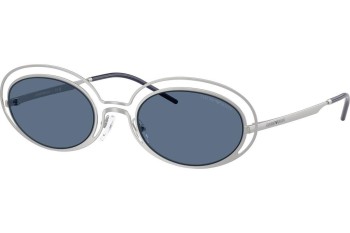 Okulary przeciwsłoneczne Emporio Armani EA2160 304580 Owalne Srebrne