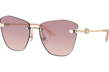 Okulary przeciwsłoneczne Jimmy Choo JC4004HB 300668 Kocie oczy Złote