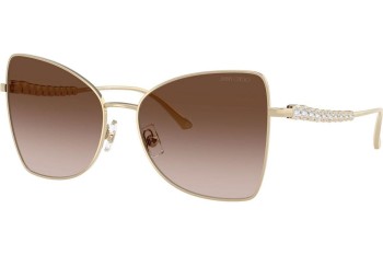 Okulary przeciwsłoneczne Jimmy Choo JC4010B 300613 Kocie oczy Złote