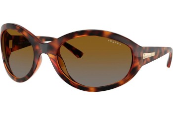 Okulary przeciwsłoneczne Vogue Eyewear VO5606S W656T5 Polarized Okrągłe Havana