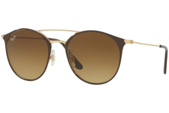 Okulary przeciwsłoneczne Ray-Ban RB3546 900985 Okrągłe Brązowe