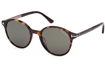 Okulary przeciwsłoneczne Tom Ford Araki FT1184 52N Okrągłe Havana