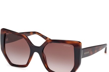 Okulary przeciwsłoneczne Guess GU00154 52F Kocie oczy Havana