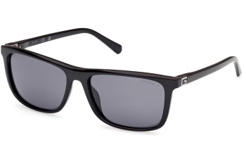 Okulary przeciwsłoneczne Guess GU00169 01D Polarized Kwadratowe Czarne