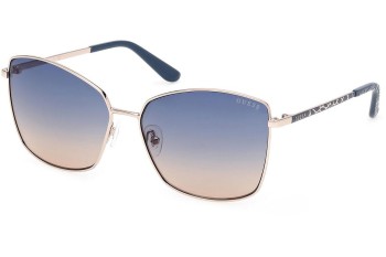 Okulary przeciwsłoneczne Guess GU00149 32W Kocie oczy Złote