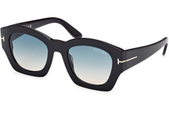 Okulary przeciwsłoneczne Tom Ford Guilliana FT1083 01P Kwadratowe Czarne