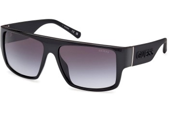 Okulary przeciwsłoneczne Guess GU00165 01B Kwadratowe Czarne