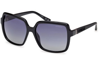 Okulary przeciwsłoneczne Guess GU00157 01D Polarized Kwadratowe Czarne