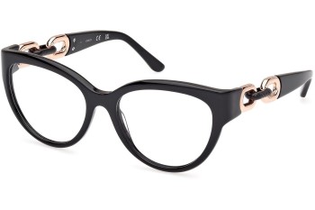 Okulary korekcyjne Guess GU50182 001 Kocie oczy Czarne