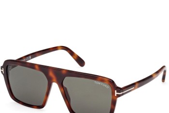 Okulary przeciwsłoneczne Tom Ford Vincent FT1176 53N Kwadratowe Havana