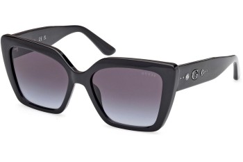 Okulary przeciwsłoneczne Guess GU00162 01B Kocie oczy Czarne