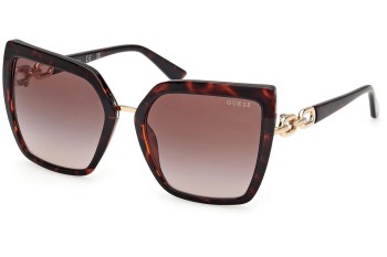 Okulary przeciwsłoneczne Guess GU00160 52F Kocie oczy Havana