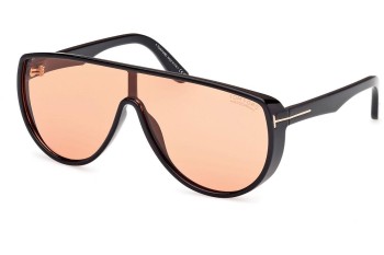 Okulary przeciwsłoneczne Tom Ford Achilles FT1182 05E Pojedyncze | Shield Czarne