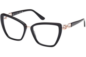 Okulary korekcyjne Guess GU50180 001 Kocie oczy Czarne