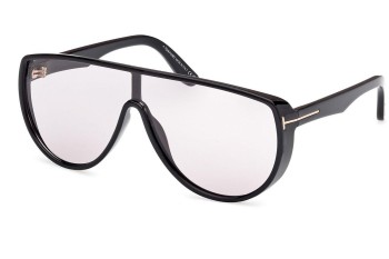 Okulary przeciwsłoneczne Tom Ford Achilles FT1182 01A Pojedyncze | Shield Czarne