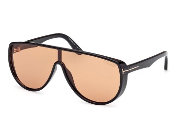 Okulary przeciwsłoneczne Tom Ford Achilles FT1182 01E Pojedyncze | Shield Czarne