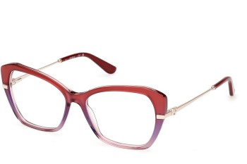 Okulary korekcyjne Guess GU50183 074 Kocie oczy Różowe