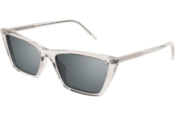 Okulary przeciwsłoneczne Saint Laurent SL737MICATHIN 004 Kocie oczy Beżowe