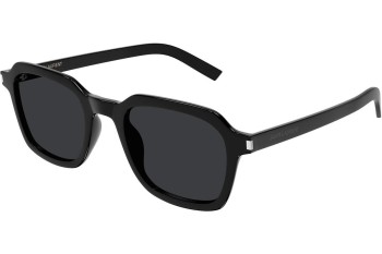 Okulary przeciwsłoneczne Saint Laurent SL715SLIM 001 Kwadratowe Czarne