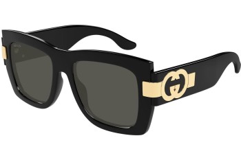 Okulary przeciwsłoneczne Gucci GG1688S 001 Kwadratowe Czarne