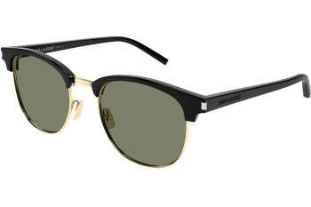 Okulary przeciwsłoneczne Saint Laurent SL108 014 Browline Czarne