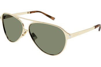 Okulary przeciwsłoneczne Saint Laurent SL734 004 Pilotki (Aviator) Złote