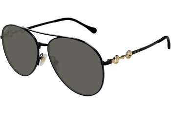 Okulary przeciwsłoneczne Gucci GG1698S 001 Pilotki (Aviator) Czarne