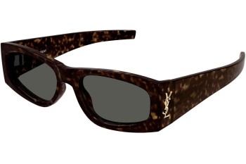 Okulary przeciwsłoneczne Saint Laurent SLM140 003 Owalne Havana